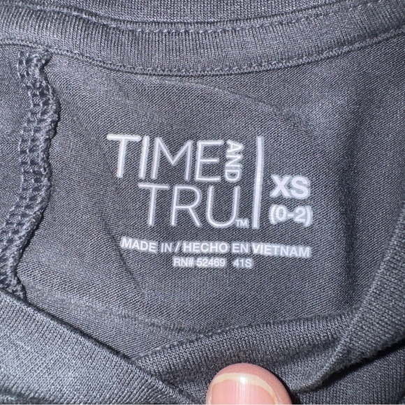 Time and Tru Sleeveless Shift A-line Gray Dress with Pockets Womens Size XS - Picture 5 of 9